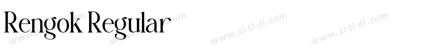 Rengok Regular字体转换 Rengok Regular字体转换